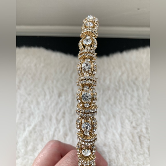 Crystal and gold headpiece - Picture 2 of 4